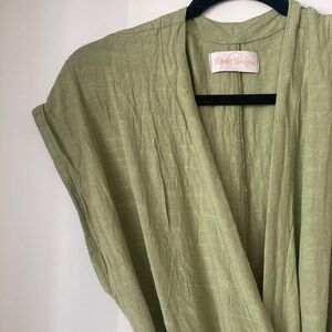 MYRAH PENALOZA Rey Playsuit, Sage Green